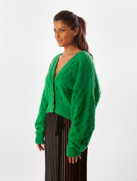 Zara sale green cardigan
