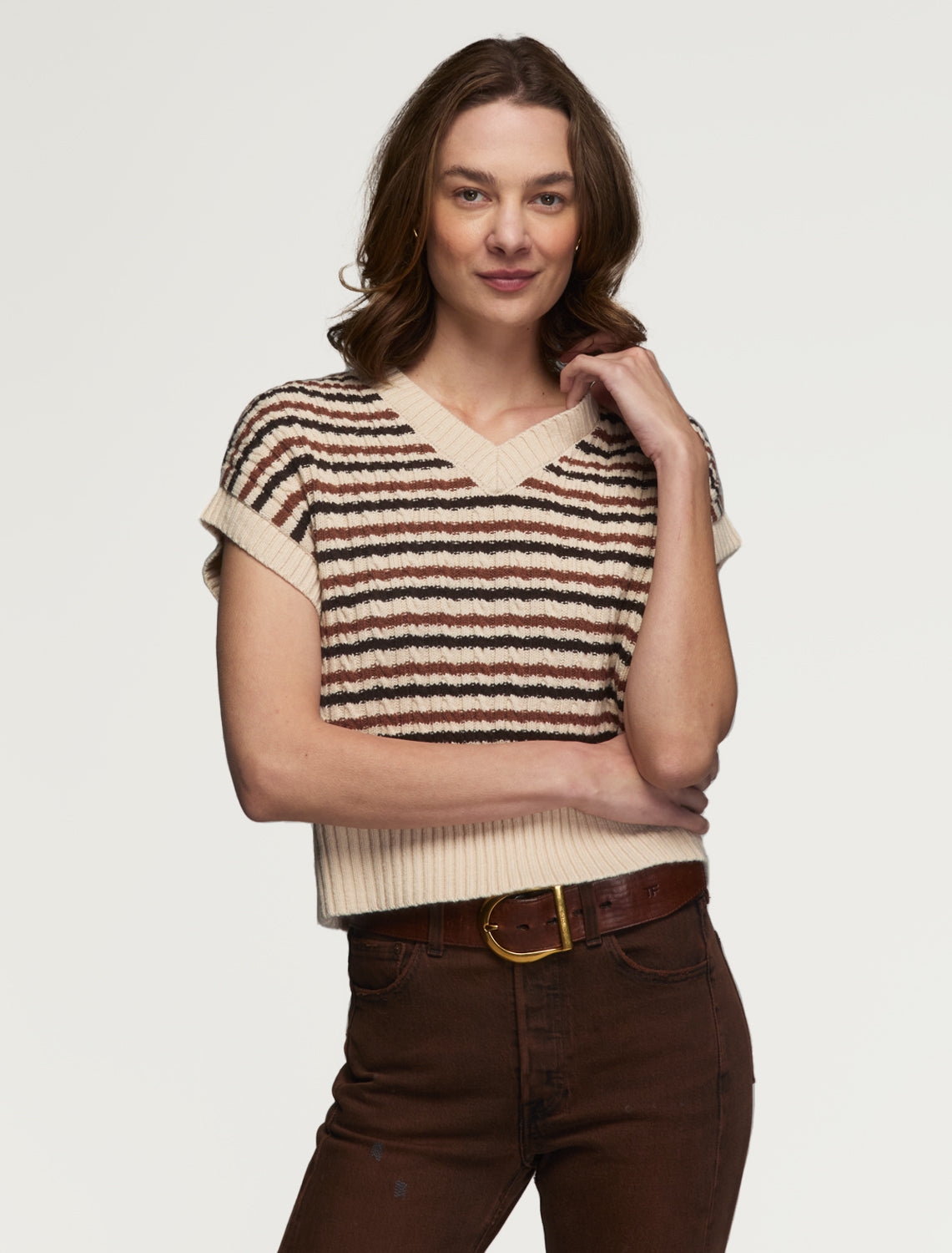 CREAM/BROWN